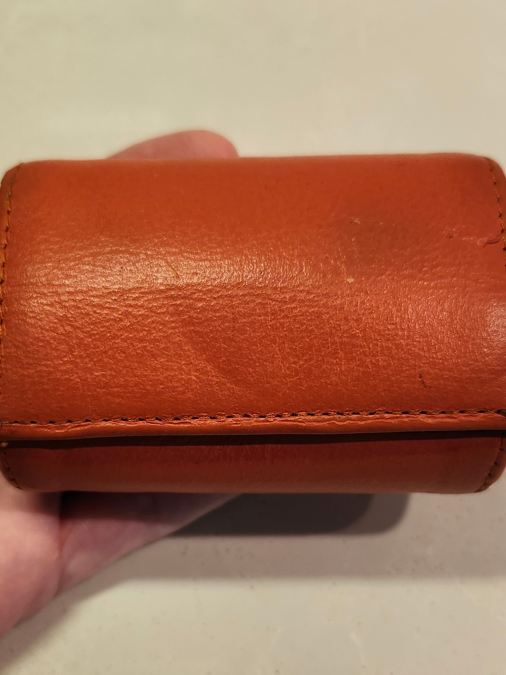 Vintage Leather Lipstick Case